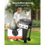 Barbecue au gaz propane à 3 brûleurs avec une surface de cuisson de 338 pouces carrés et des tablettes latérales pliables