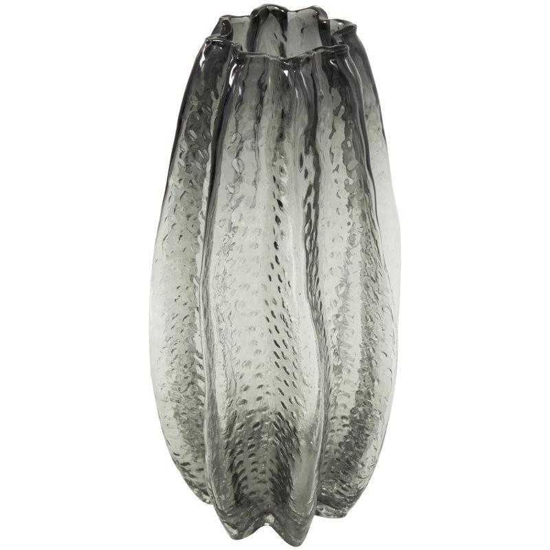 Dwyer Glass Table Vase, Large, Gray