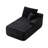 Chaise Lounge 66" Fabric Black Reversible