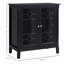 Buffet polyvalent à double porte en verre pour une organisation élégante-1326516671
