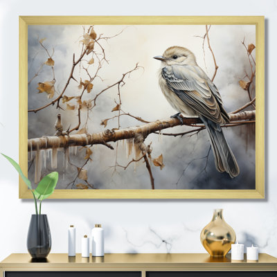 «Bird Silent Watcher IV», reproduction d'art sur toile
