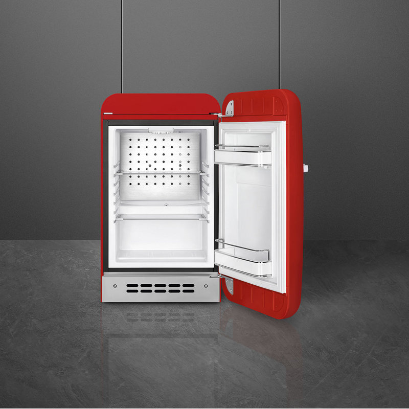 SMEG Style rétro des années 50 Mini réfrigérateur autoportant, Oui, Rouge