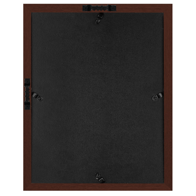 Sturdevant Shadow Box Frame Composite Wood with Glass for Hanging and Tabletop, Mahogany, 8" x 10"