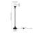 Aleister Torchiere Floor Lamp with Glass Shade-1179300415