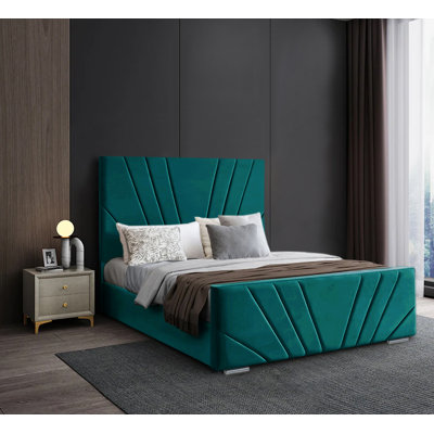 Ammaria Upholstered Velvet Bed Frame
