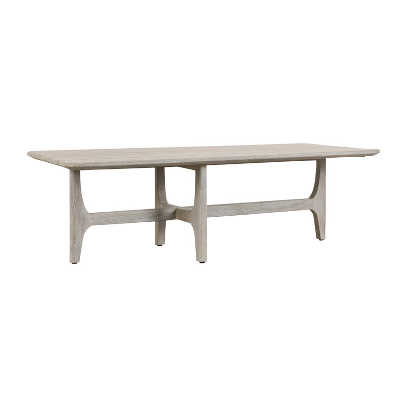 Dawn 55" Outdoor Coffee Table, Gray Matte