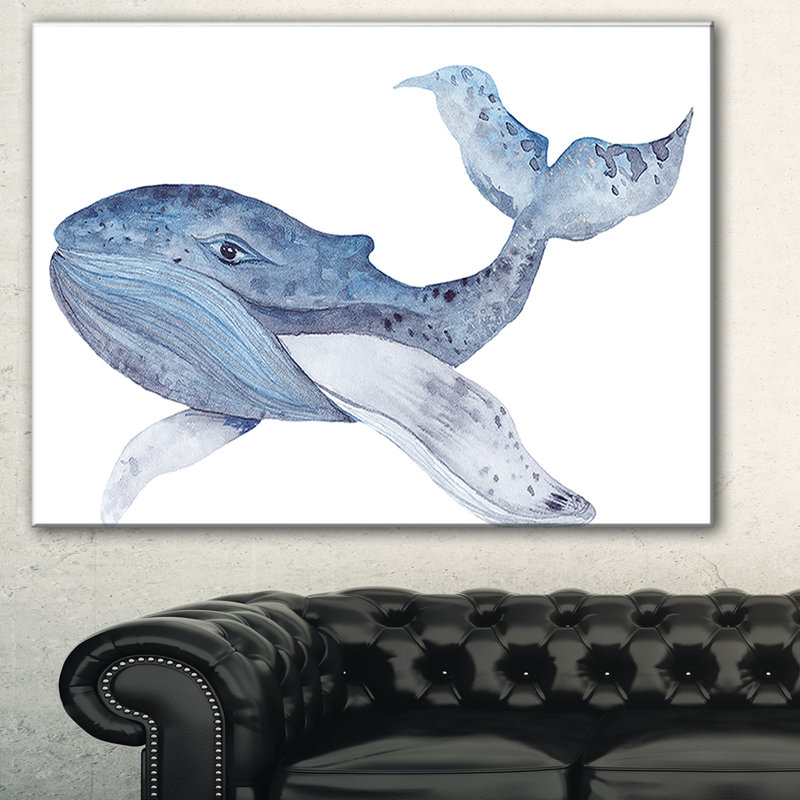 « large baleine de baleine », impression sur toile, H 30 po x l 40 po x P 1 po