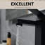 Contemporary Bathroom Faucet, Matte Black Waterfall, Deck Plate, Pop Up Drain, Supply Lines, One Handle , Geometric Shape, Side , Cartridge Valve, Tap Modern Sink Faucet In Black, Waterfall Effect,