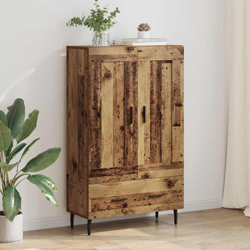 Highboard Accent Chest, Old Wood