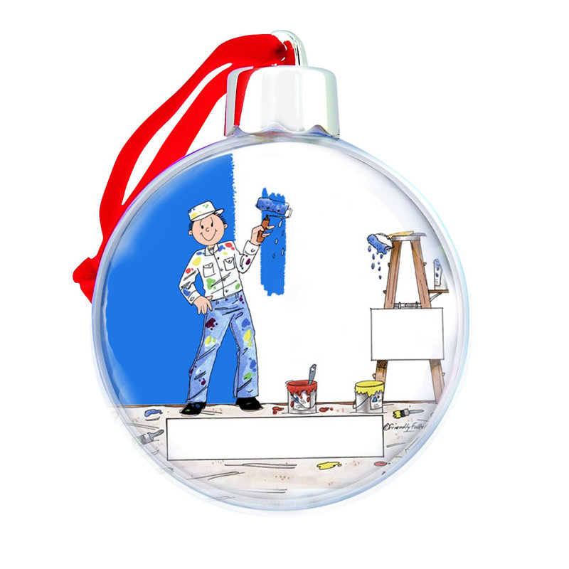 Ornement d'ampoule de Noël personnalisé, Oui