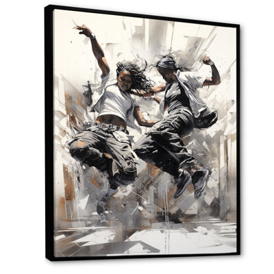 «Black and White Hip Hop Dance III», reproduction sur toile