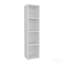 Armoire de rangement murale haute en bois manufacturé avec 4 tablettes ouvertes, organisateur de salle de bain mince