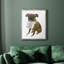 «Love and Boxer», toile encadrée de qualité supérieure - prête à être accrochée-591339828-591339831