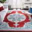 Tapis oriental rouge / ivoire Barcus-887745719