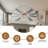 72 Inch Industrial Caged Ceiling Fan with Remote, Silent DC Motor Ceiling Fan with Light for Dining Room-578667201