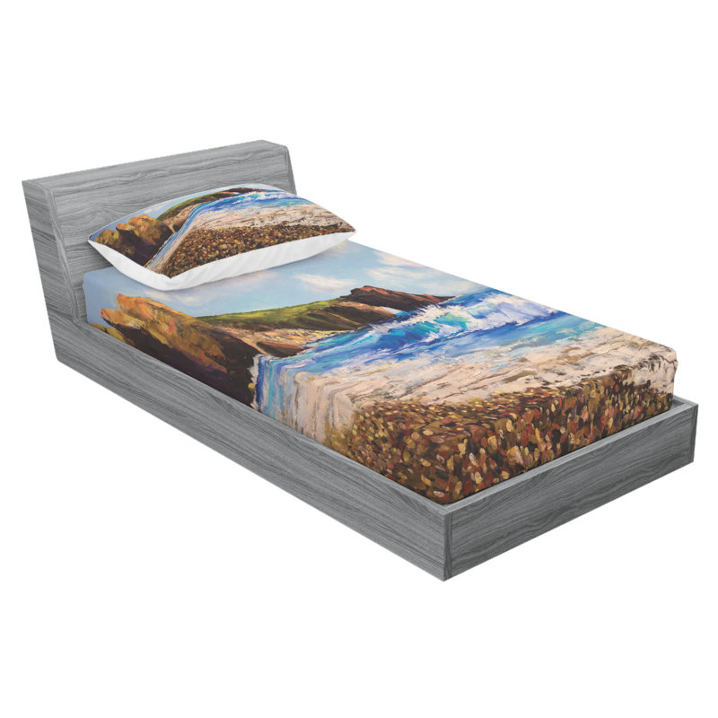 Microfiber Sheet Set, Twin Sheet Set with Fitted Sheet