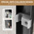 56"-60" W X 72" H Aluminum Frame Double Sliding Shower Door, 1/4" (6Mm) Clear Tempered Glass With Explosion-Proof Film, Dual Stainless Steel Handles