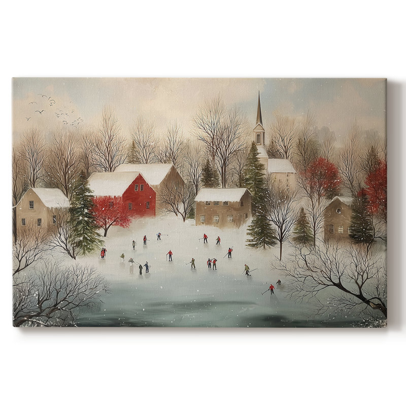 Sugar Carols at Dawn - Toile tendue avec châssis de qualité supérieure, H 24 po x l 36 po