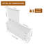 Ensemble de meuble-lavabo autoportant 72 po, 4 armoires de rangement et 2 armoires murales, portes et tiroirs à fermeture en douceur, blanc brillant, contreplaqué (KD-Packing)
