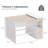 Okeysen Modular 6 Person Bar Height Benching Workstation With Storage & Outlets, Stand Up Desk For Office