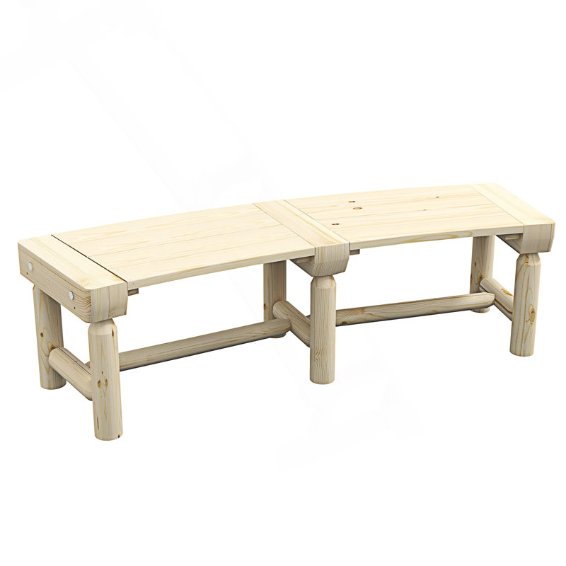 Banc de jardin, banc d'extérieur rond semi-circulaire