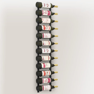 Dellarae Wall Wine Rack Bottle Holder Pantry Wall Mounted Storage Organizer by Prep & Savour