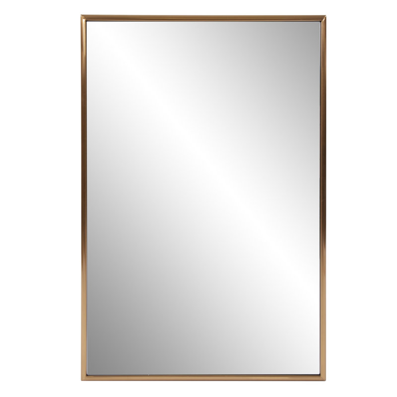 Marshall Bathroom Mirror, Brass