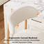 Ensemble de tabourets de bar beige moderne de style Mid-Century-435393893-435393892