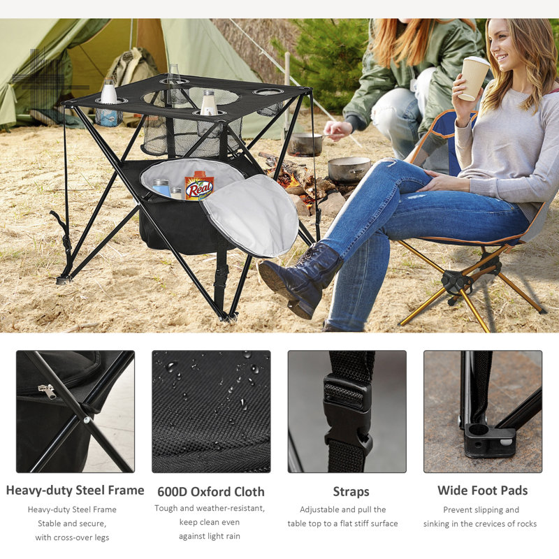 Square Outdoor Folding Camping Table