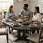 Extendable Farmhouse Round Dining Table - Retro Style With Durable Wooden Frame, Seats 6-414046669