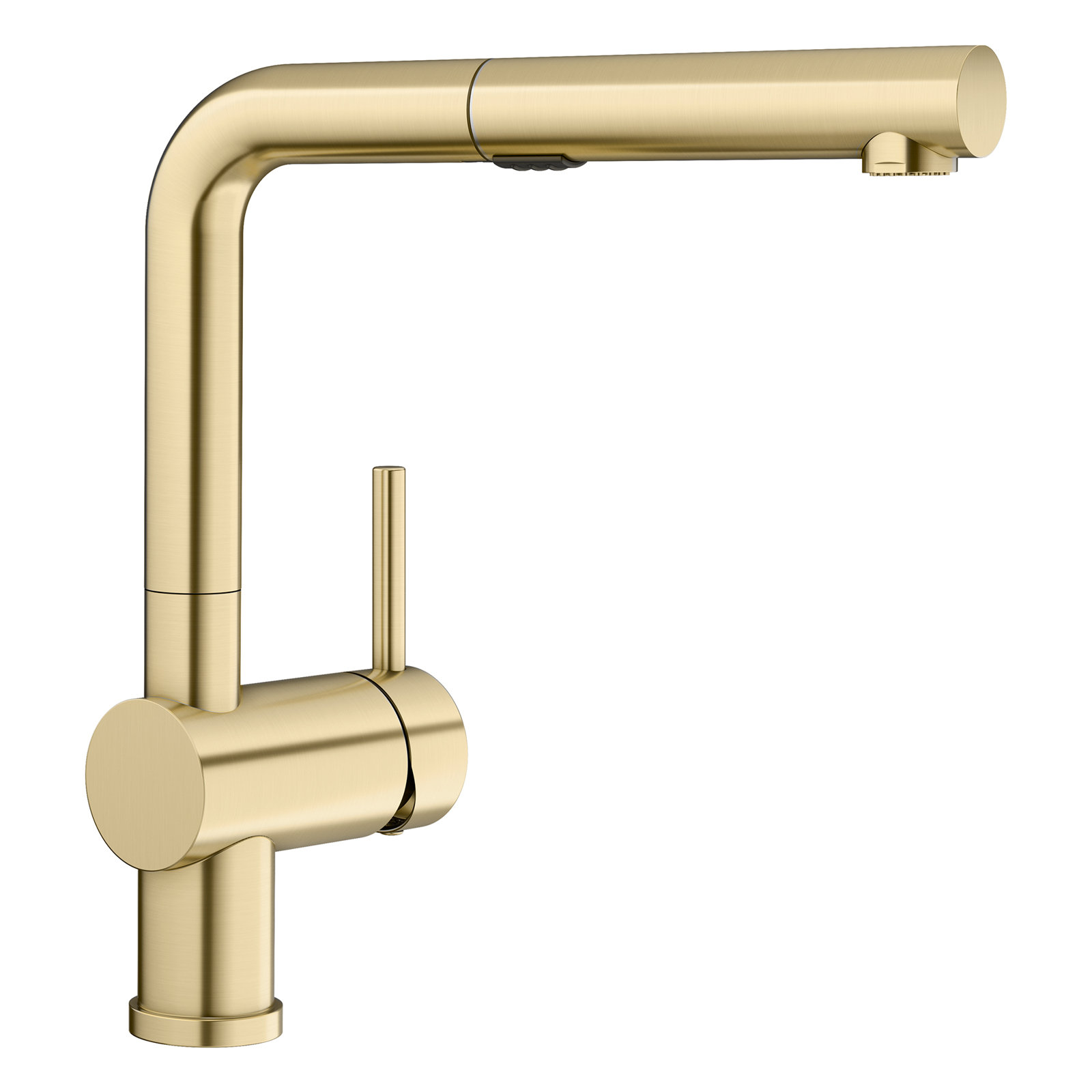Linus Low Arc Pull-Out Kitchen Faucet, Satin Gold