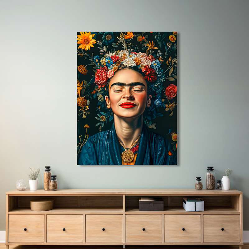 Frida's Smile by Matt Spencer - Wrapped Canvas Print, 100 cm H x 70 cm W