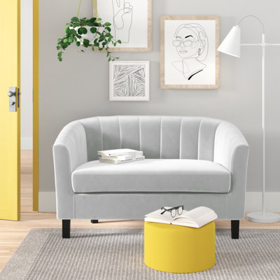 Prospect Channel-tufted Velvet Loveseat