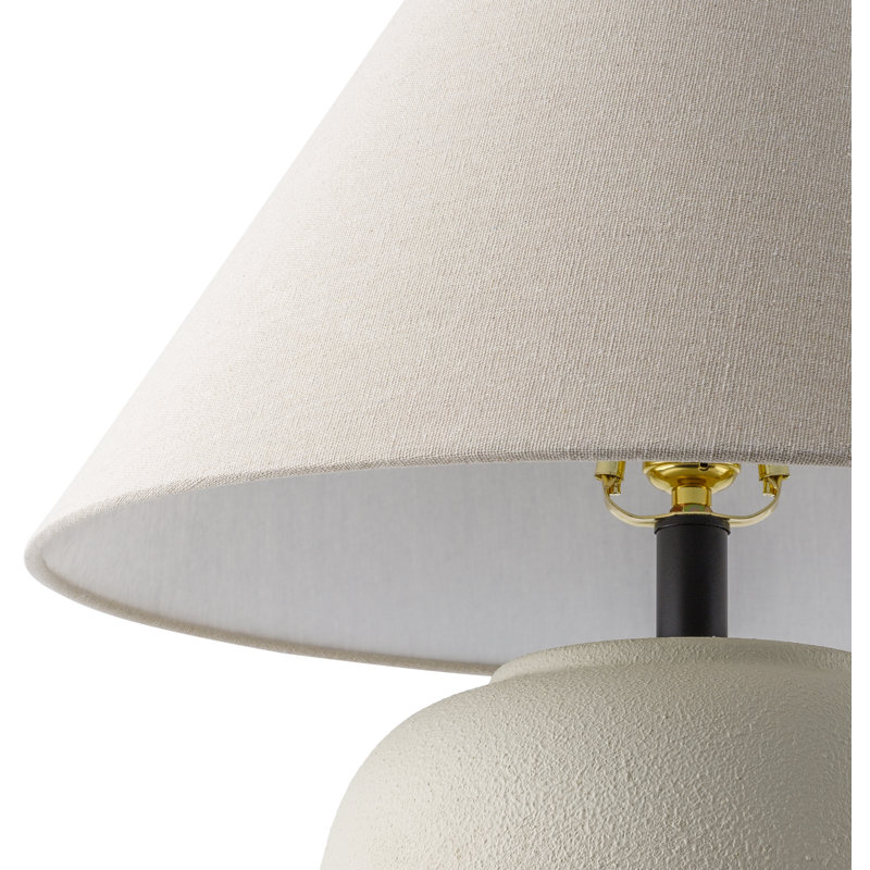 Eustacia Ceramic Table Lamp, Beige
