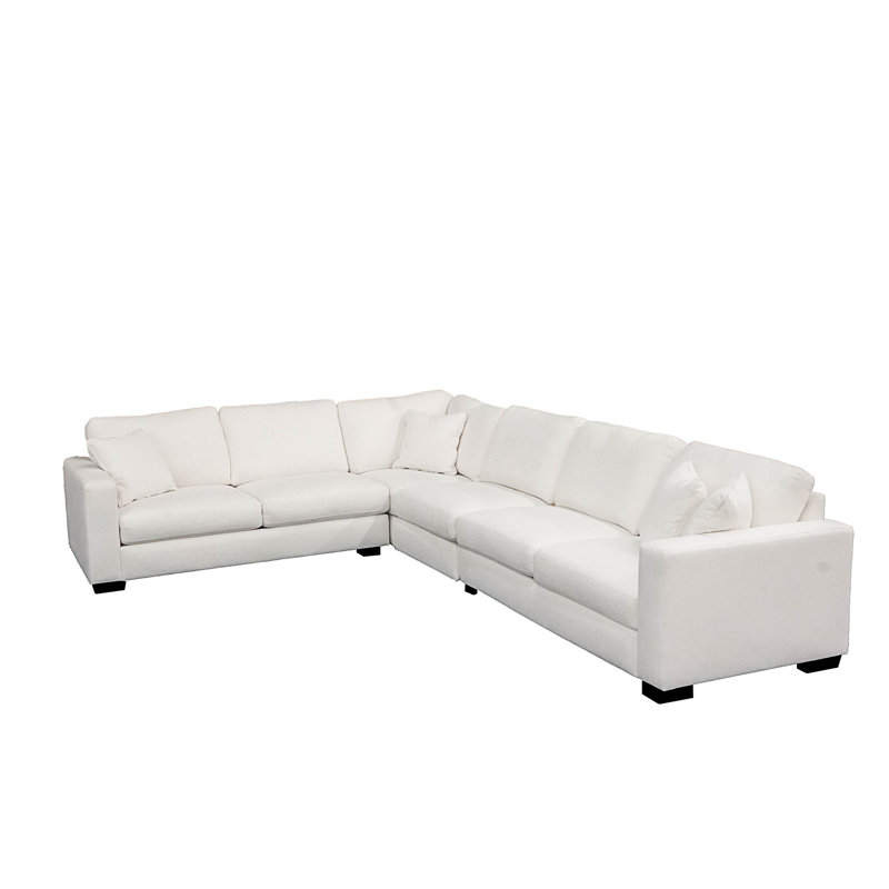 Concord Performance White Modular 4 Piece Sectional