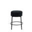 Deux tabourets de bar ronds, tabourets de salle à manger rembourrés contemporains, tabouret de bar moderne pour la maison-1502998310