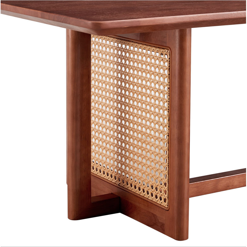 Table basse rectangulaire en bois massif