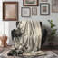 Rustic Rose Rhapsody - couverture en sherpa de qualité supérieure 1 pièce - reproduction d'art luxueuse-97549861