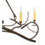Lustre oblong 60 lumières de 60 po Long Winter Solstice