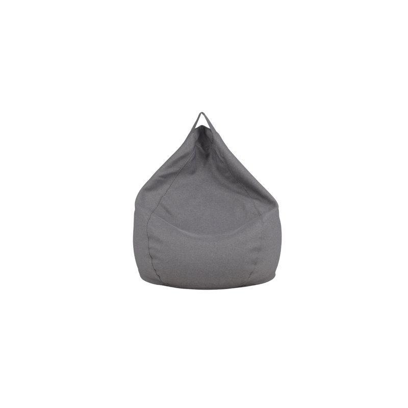 Gaither Polyester Blend Classic Bean Bag, Dark Grey
