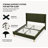 Eriksay Low Profile Upholstered Platform Bed with Wingback Headboard-1683457354-1646651963