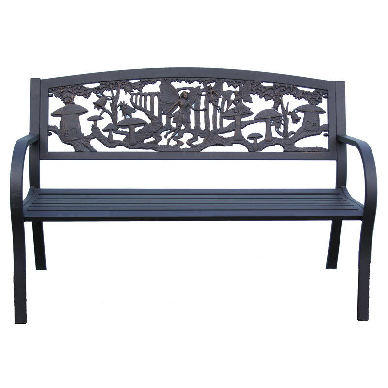 Fairy Themed Steel and Cast Iron Bench