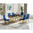 68" Marble Dining Table, Luxurious Marble Table Dining with Printed Faux Marble Tabletop and O-Shape Stainless Steel Pedestal, Modern Kitchen Dining Room Table for 8-1533799178-1521837691