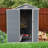 4x6 Resin Outdoor Storage Shed With Window Grey