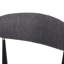 Tabourets de bar rembourrés avec pieds en métal (gris anthracite, ensemble de 2)