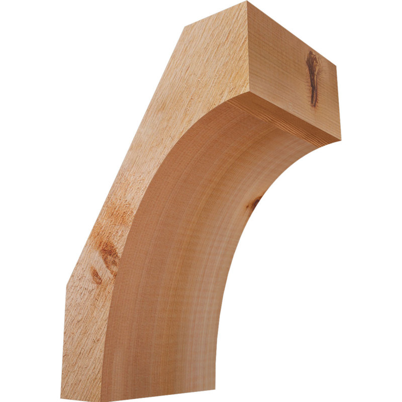 Westlake Knee Brace, Western Red Cedar, 12" H x 6" W x 8" D, Rough Sawn