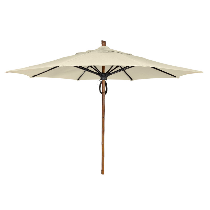 Parasol de marché octogonal 11 pi Prestige, Sunbrella® naturel