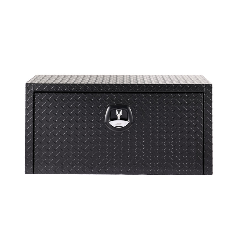 Boîte à outils pour camion 36 po en aluminium, imperméable, cadre léger, verrou pour la sécurité, coffre d'organisation efficace, scellé, mais robuste, ajustement universel