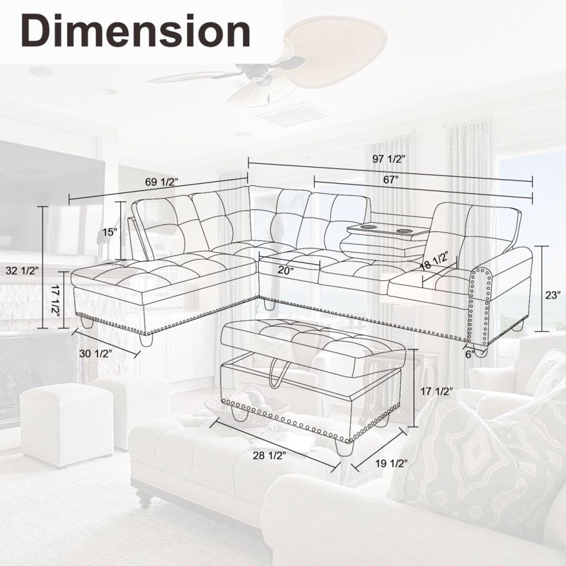 Canapé modulaire en cuir synthétique 3 pièces, Similicuir noir