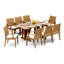 Lagos Outdoor - Piece Teak Dining Set-247509048